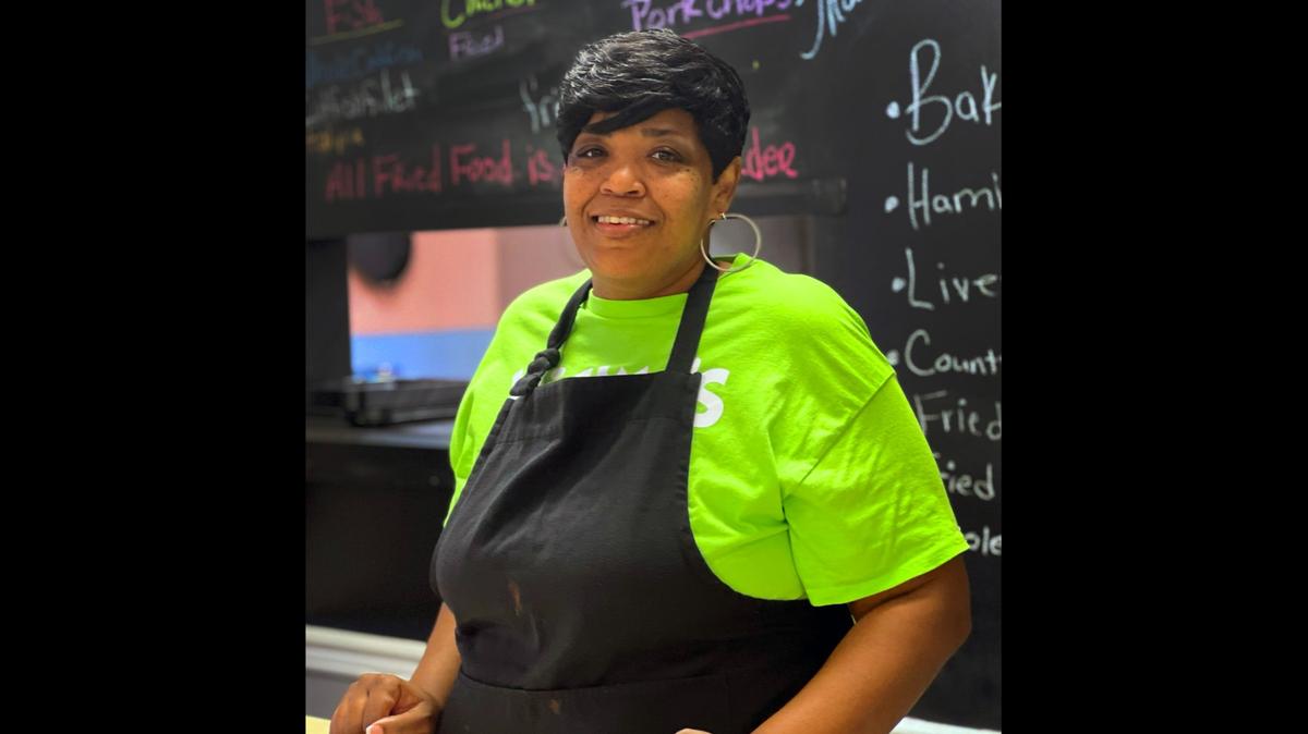 Chiffany Lawrence, owner of Vicky’s Soul Food, brought her food to Waverly Hall at the end of October after seeing success in her Columbus restaurant on Hamilton Road.