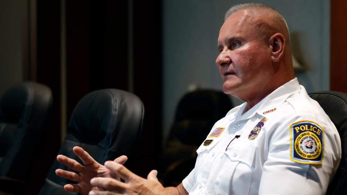 Stoney Mathis is the chief of police at the Columbus Police Department in Columbus, Georgia.