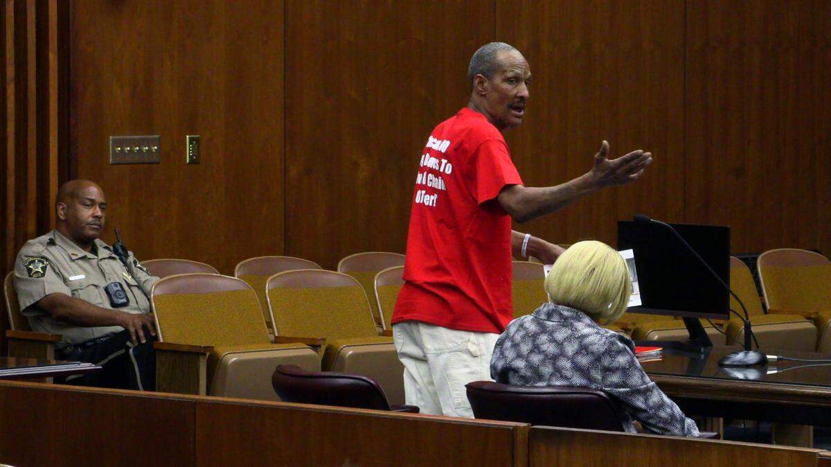 Edward Murray makes his argument to Judge John Martin Wednesday afternoon. 04/26/2023
