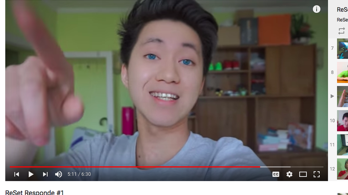 A screenshot from one of ReSet's more recent videos.