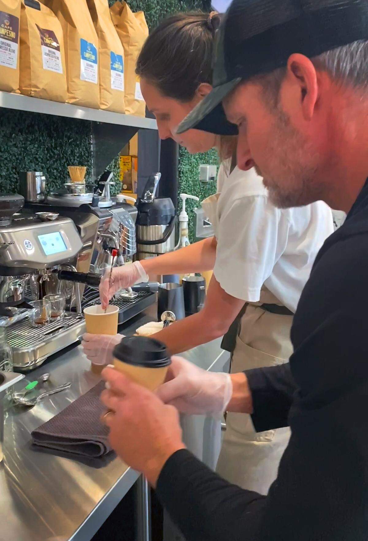Pine Mountain Kitchen, 408 Main St. in Pine Mountain, opened Jan. 5, 2026. Husband-and-wife owners Kenny and Emily Terbrock, pictured Jan. 16, serve coffee, desserts, breakfast sandwiches, ice cream and more.