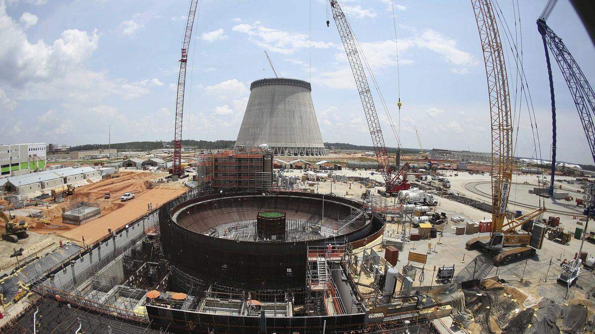 This June 13, 2014, file photo, shows construction on a new nuclear reactor at Plant Vogtle power plant in Waynesboro.