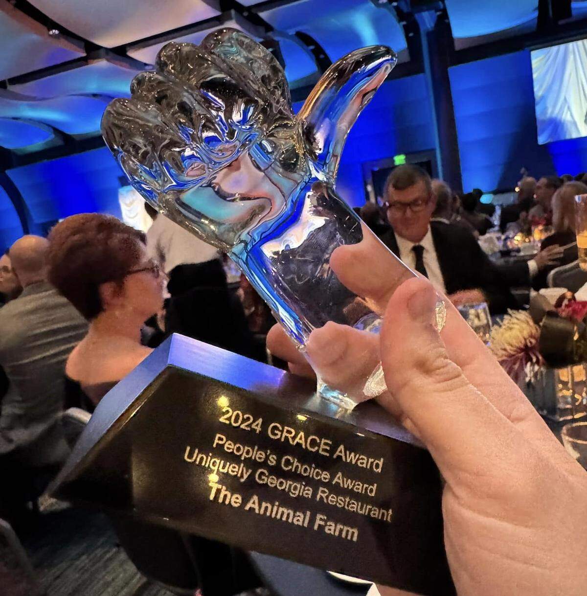 Animal Farm in Columbus wins a GRACE Award for “Uniquely Georgia Restaurant” in 2024