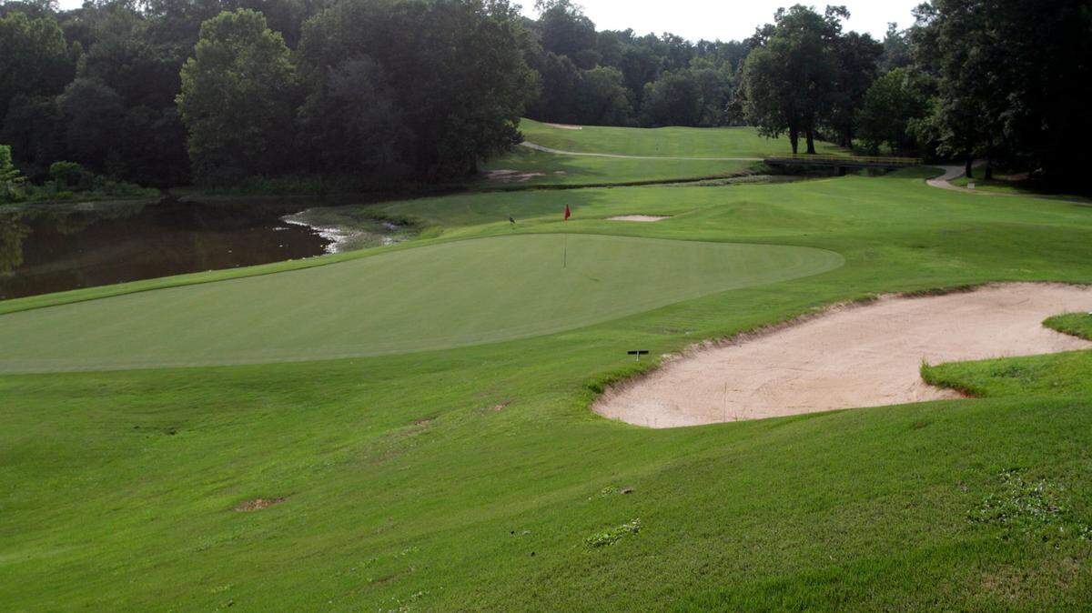 The #13 green at the Bull Creek Golf Course west course in 2015.