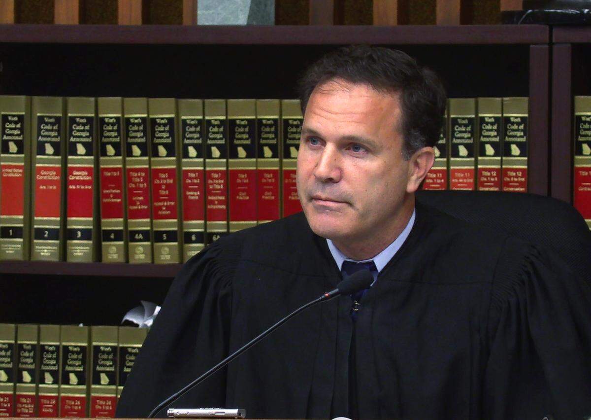 Superior Court Judge John Martin presides over a pre-trial hearing for Lydell Maynard Sparks Friday morning. Sparks will go to trial Monday, June 13, 2022 in the June 22, 2020, slaying of Travis Henry Jr., who was shot in his BMW and left in the road as his car was stolen. 06/10/2022