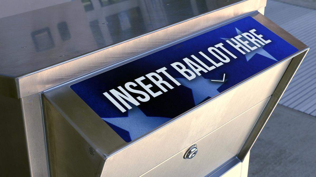 The elections office is putting out drop boxes for voters to deposit their ballots. The first was just installed at the City Services Center in Columbus, Georgia, with more to follow. It’s bolted to the concrete and will remain open until 7 p.m. on Election Day.