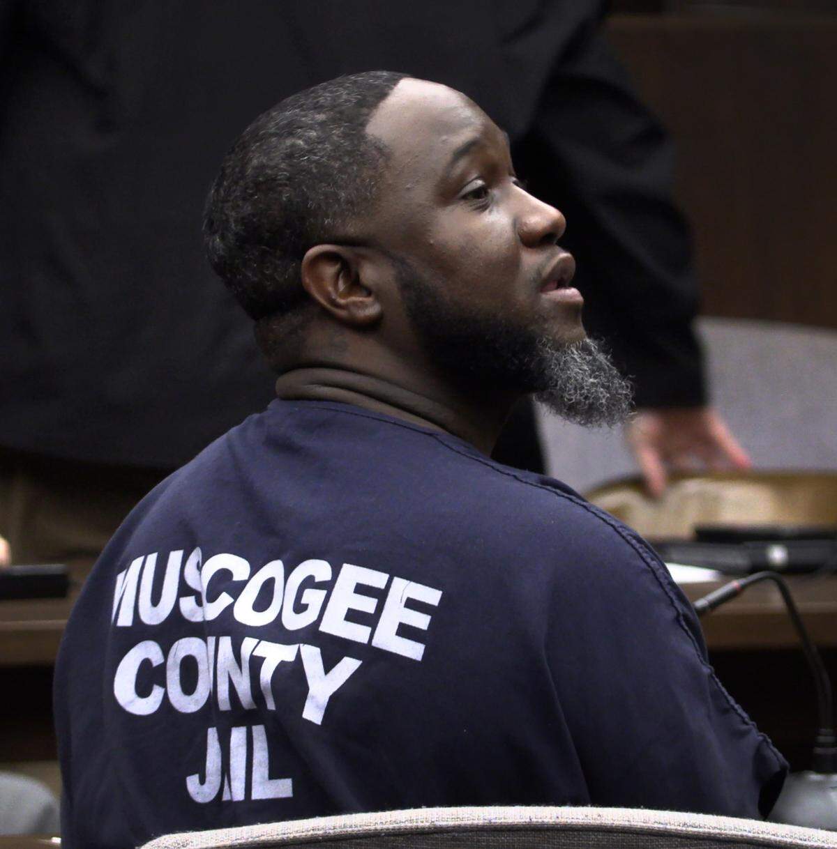 Curtis “Baby C” Williams III looks to back of the courtroom after receiving his sentence Tuesday afternoon from Judge Gil McBride. 11/08/2022