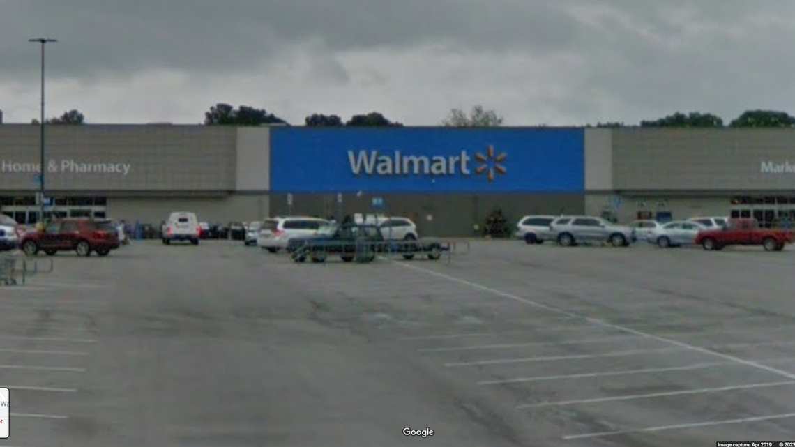 A man making use of a bathroom stall at an Alabama Walmart looked down to see a cell phone being eased under the wall, according to the police.