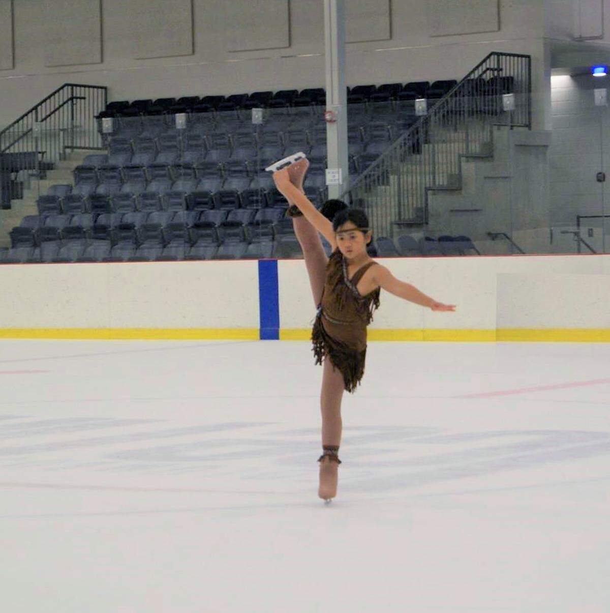 Alexandra Greenfield skates during the 2016 spring show at the Columbus Ice Rink in Columbus, Georgia.