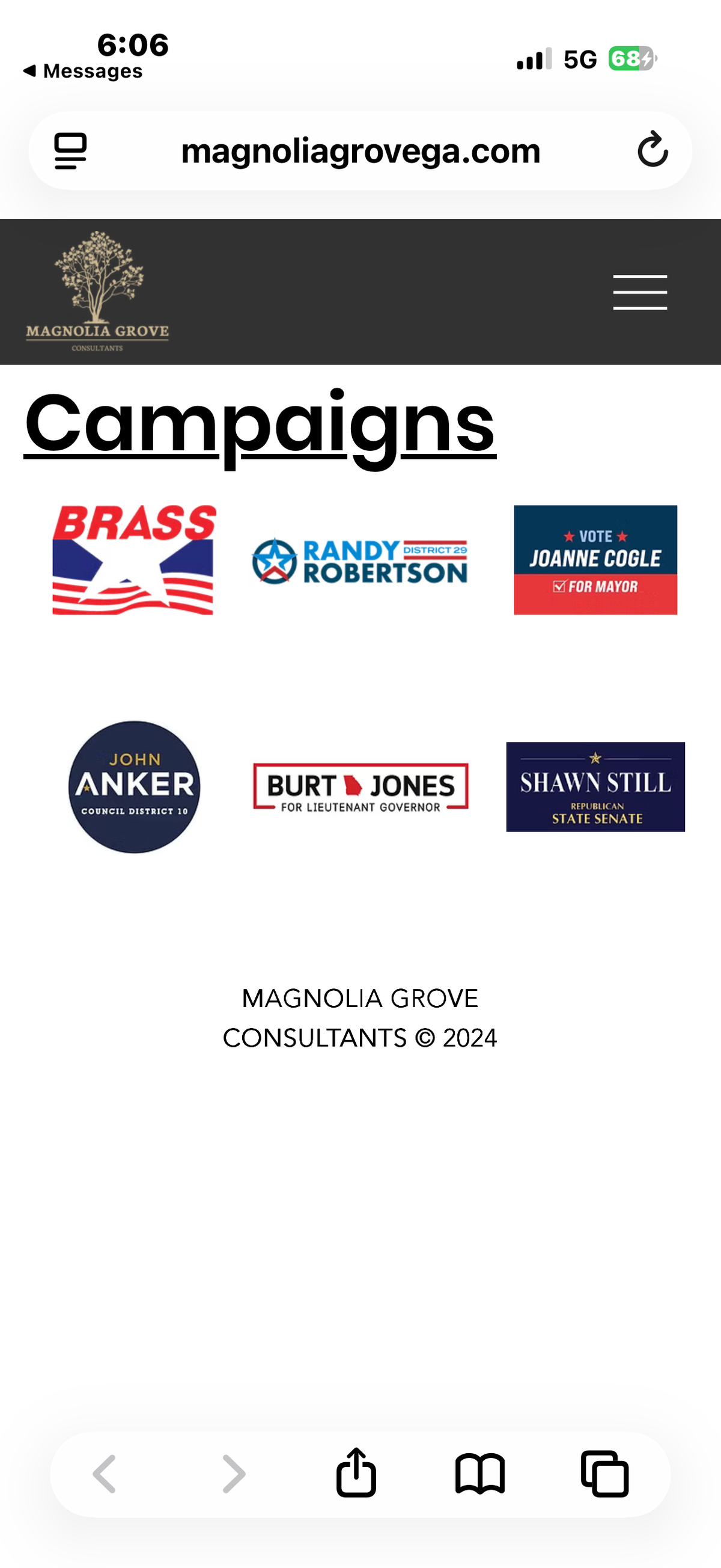 Columbus Councilors Joanne Cogle and John Anker campaigns were listed as clients for Magnolia Grove Consultants. Cogle said she separated from the firm after learning its president, Ben Garcia, self-identified as a Christian Nationalist on his Instagram profile.