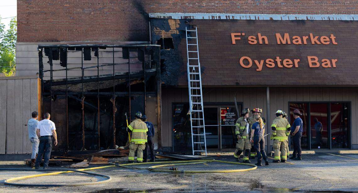 A fire April 15, 2026, at Rosehill Seafood, 2621 Hamilton Road in Columbus, has been put out, and a suspect has been arrested and charged with arson, according to Columbus Fire & EMS Deputy Chief Daniel Macon.