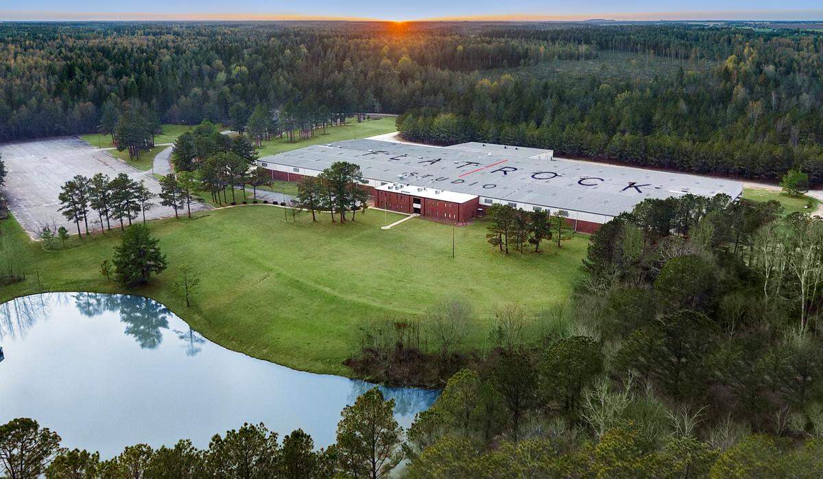 Flat Rock Studio, owned by W.C. Bradley Real Estate, is a 180,000-square-foot facility and 80-acre campus equipped to film movie and television productions.