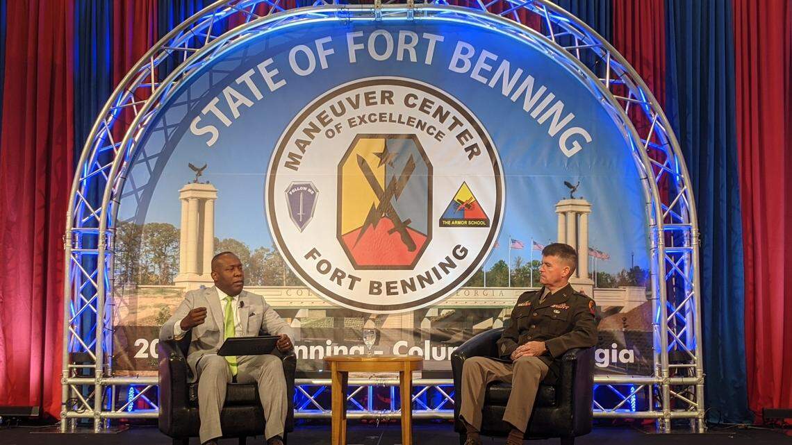 ‘Don’t follow the tinfoil-hat club.’ Fort Benning general says COVID vaccines are way forward