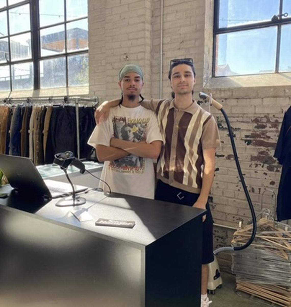 Felix Rosario and Owen Cotthaus opened a new vintage clothing store, Silver Hanger, in Highside Marker on Oct. 6, 2023.