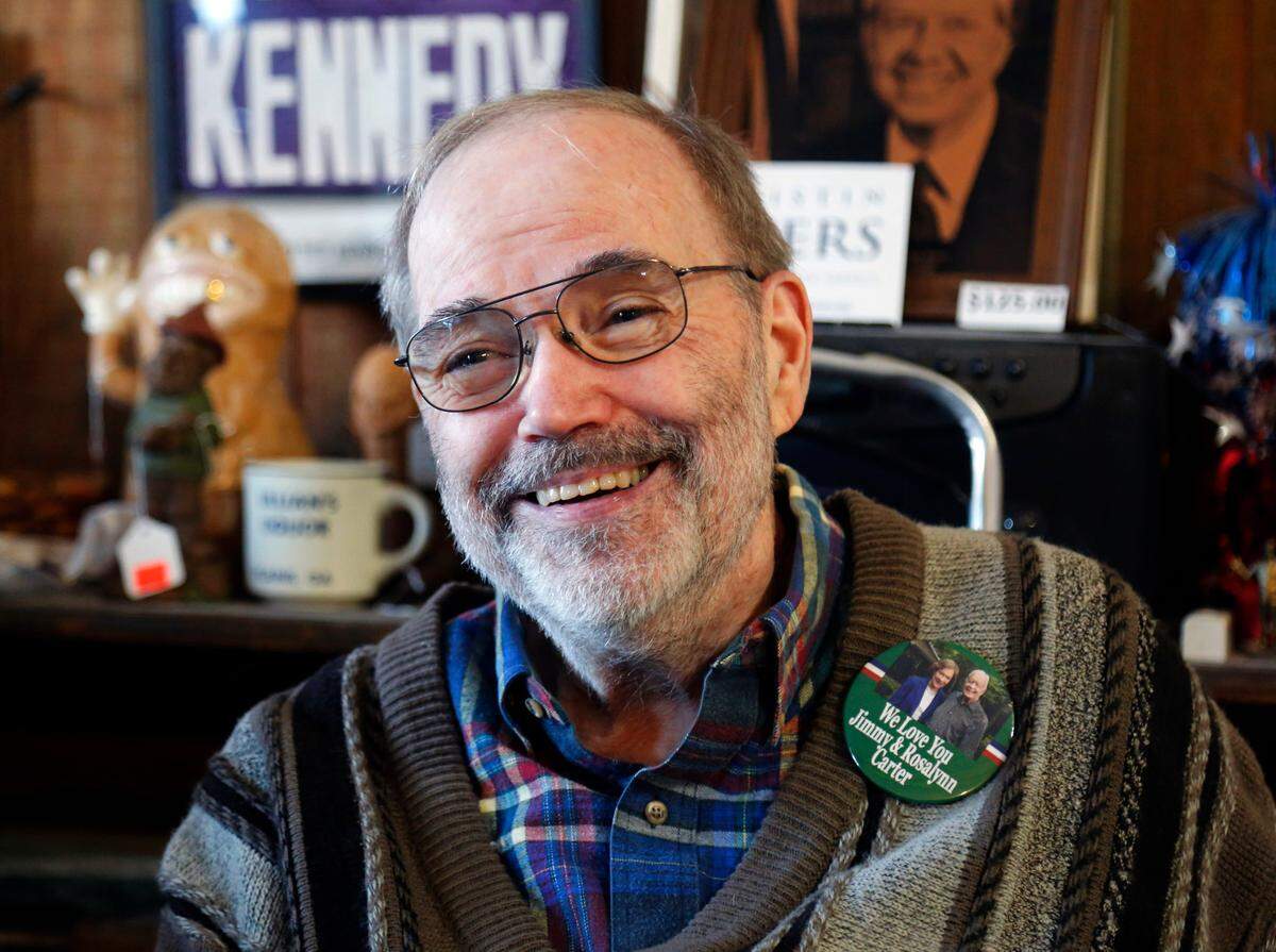 Philip Kurland, owner of the Plains Trading Post in downtown Plains, Georgia, remembers Rosalynn Carter during a Wednesday morning interview with the Ledger-Enquirer. 11/29/2023
