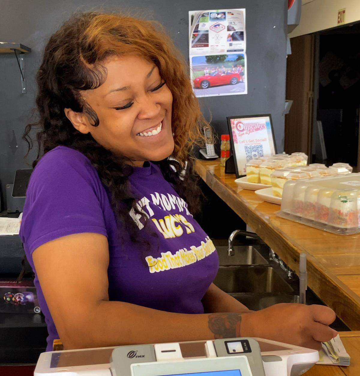 Charmaine Simpson is the owner of Fat Momma Lucy’s. 07/23/2024