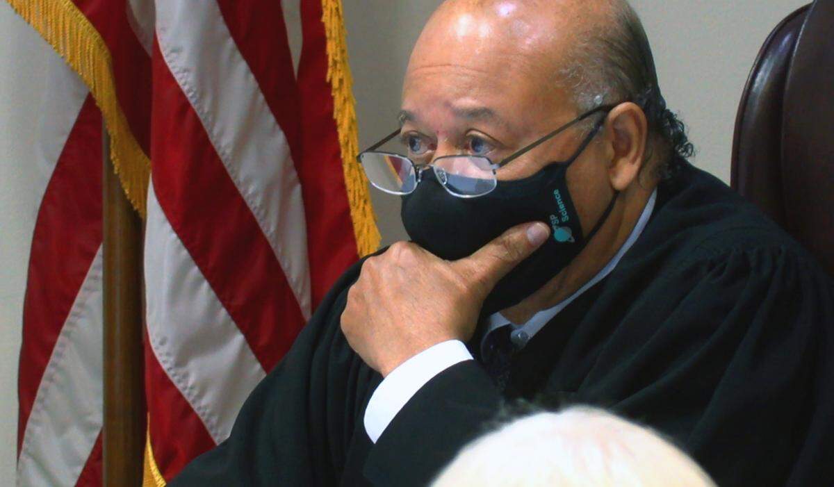 Judge Julius Hunter presides over a preliminary hearing for Taylor Taylorson Friday morning in Columbus Recorder’s Court in Columbus, Georgia. 05/27/2022