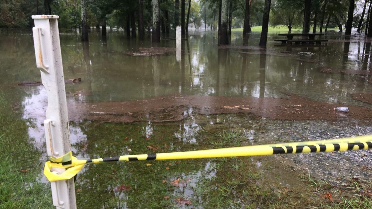 Cooper Creek Park flooded overnight as Tropical Storm Sally dumped heavy rain on the Columbus area. Sept. 17, 2020.