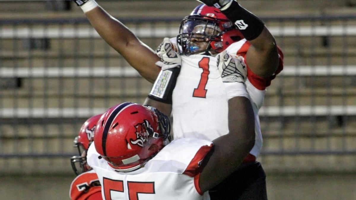 Central offensive lineman Jahlil Ryles (55) added an offer from Kennesaw State, which signed running back Jaxton Carson (1) in the 2017 recruiting class.