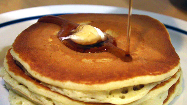 Pumpkin Pancakes are an easy, flavorful breakfast you can mix ahead of time