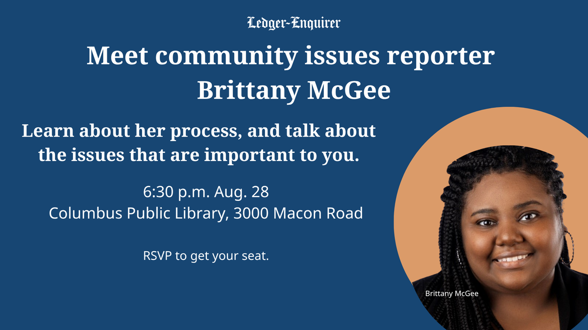 Join our in-person event and meet community issues reporter Brittany McGee.