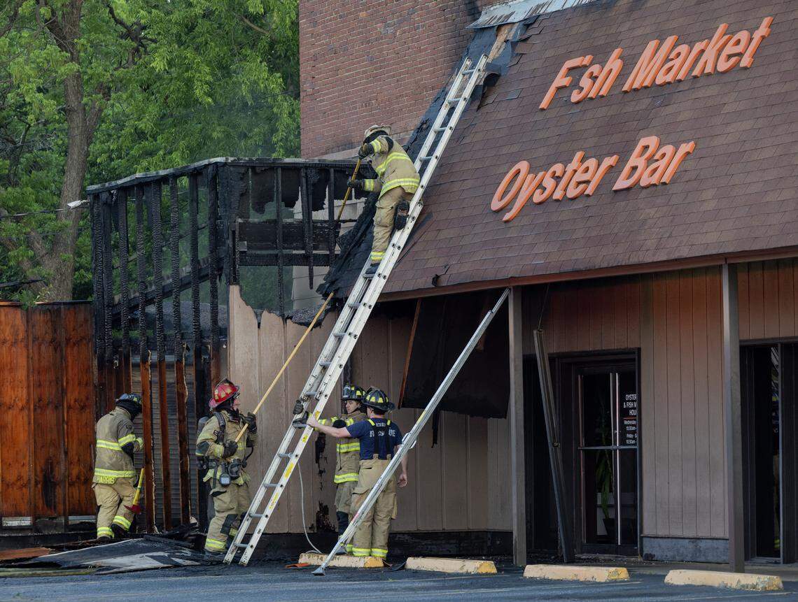 A fire April 15, 2026, at Rosehill Seafood, 2621 Hamilton Road in Columbus, has been put out, and a suspect has been arrested and charged with arson, according to Columbus Fire & EMS Deputy Chief Daniel Macon.