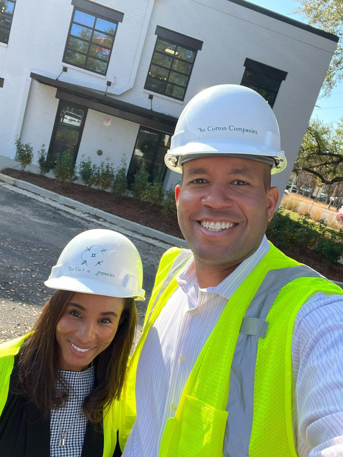Jason Esteves (right) and his wife Ariel Esteves (left) will be opening The Flying Biscuit Cafe in the Highside Market development in Columbus in summer 2023.