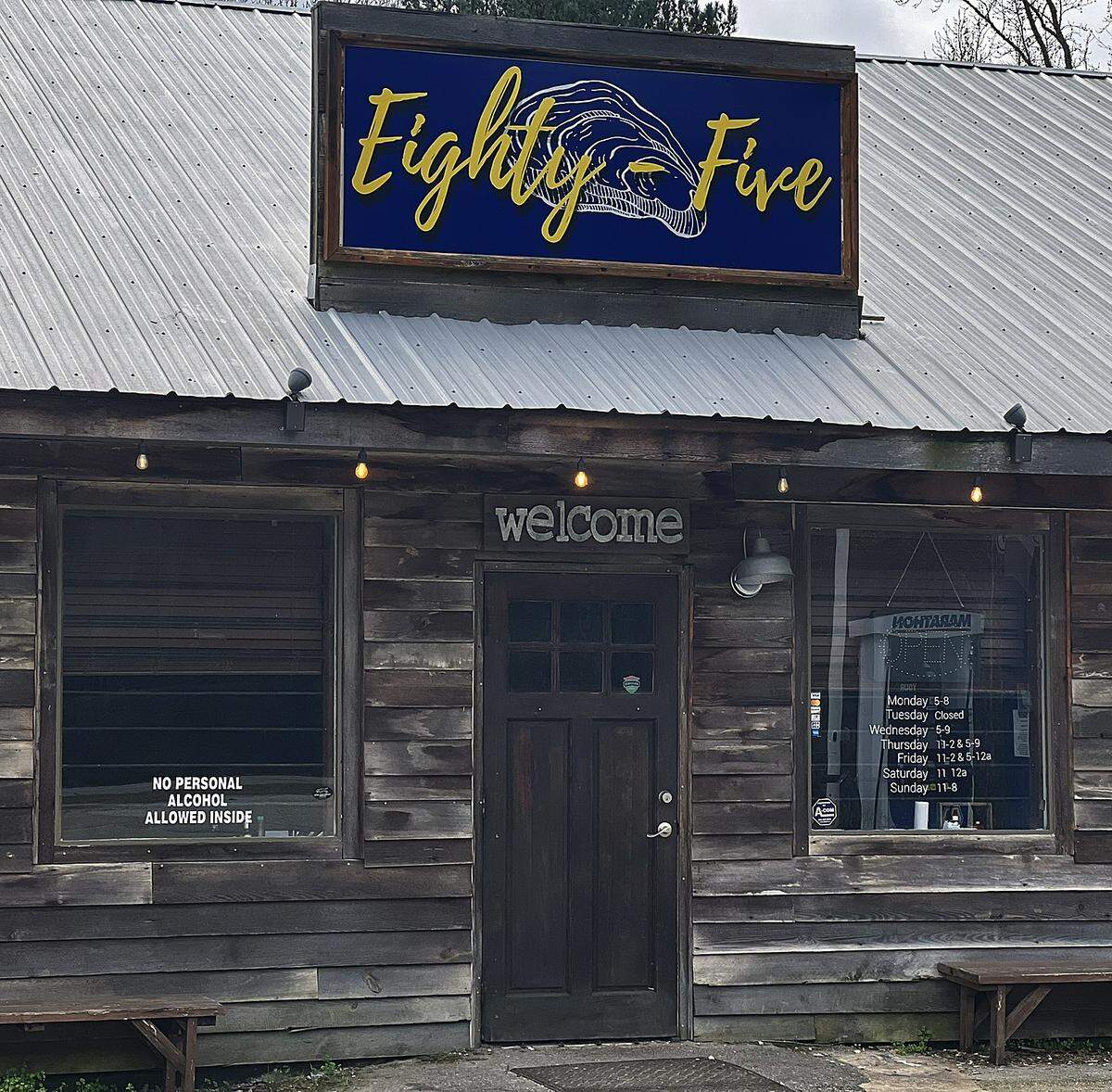Eighty-Five, a family-oriented restaurant, is located at 6052 Georgia Hwy 85 in Ellerslie, Georgia.