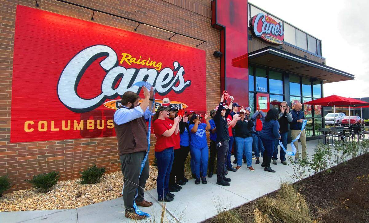 The first Raising Cane’s Chicken Fingers restaurant in Columbus had its soft opening Jan. 12, 2026, at 5720 Whittlesey Blvd.