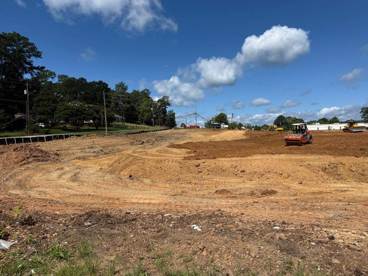 Residents are upset about the removal of trees for the construction of a Dollar Tree on this property at 1419 Double Churches Road in Columbus, pictured July 7, 2025.