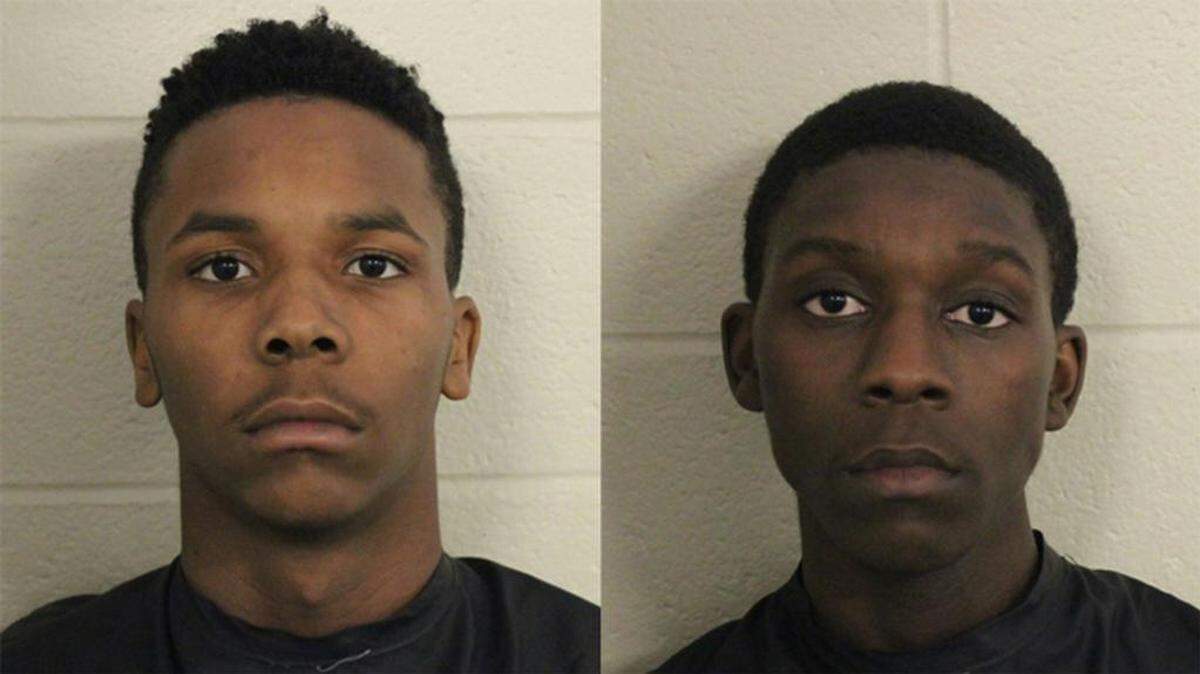 From left, Ricket Damon Carter III, Troy Jamal Cokley