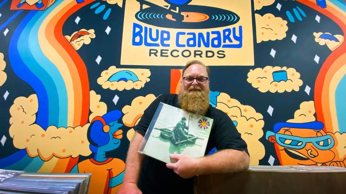 Brian Cook is the owner of Blue Canary Records in Columbus, Georgia. 07/13/2023