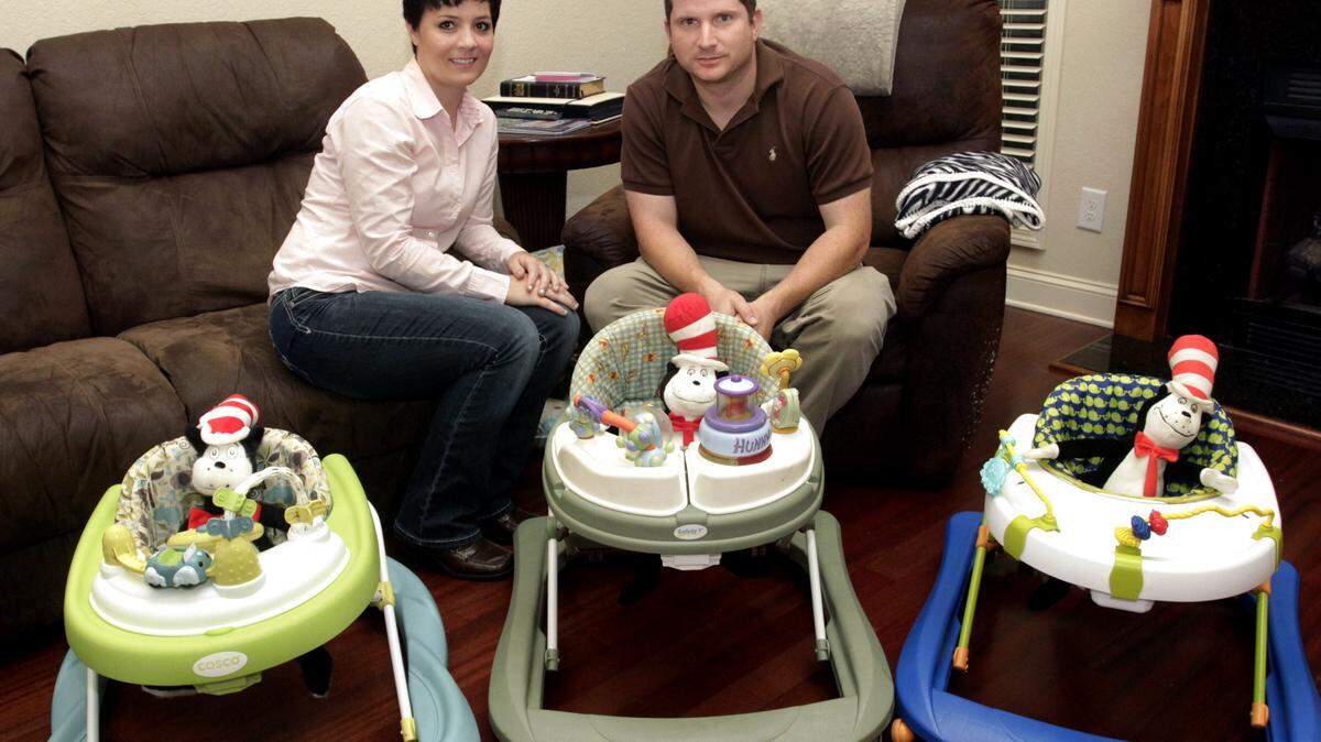 Photos by ROBIN TRIMARCHI/rtrimarchi@ledger-enquirer.comBethney and John Sikes have had three foster children, 1-year-old triplets, in their care for about five months. The number of children in the Chattahoochee Judicial Circuit who need a foster home has jumped from 300 in 2014 to more than 500 this year. There are only about 100 beds locally to accommodate them, so many children are placed throughout the state.