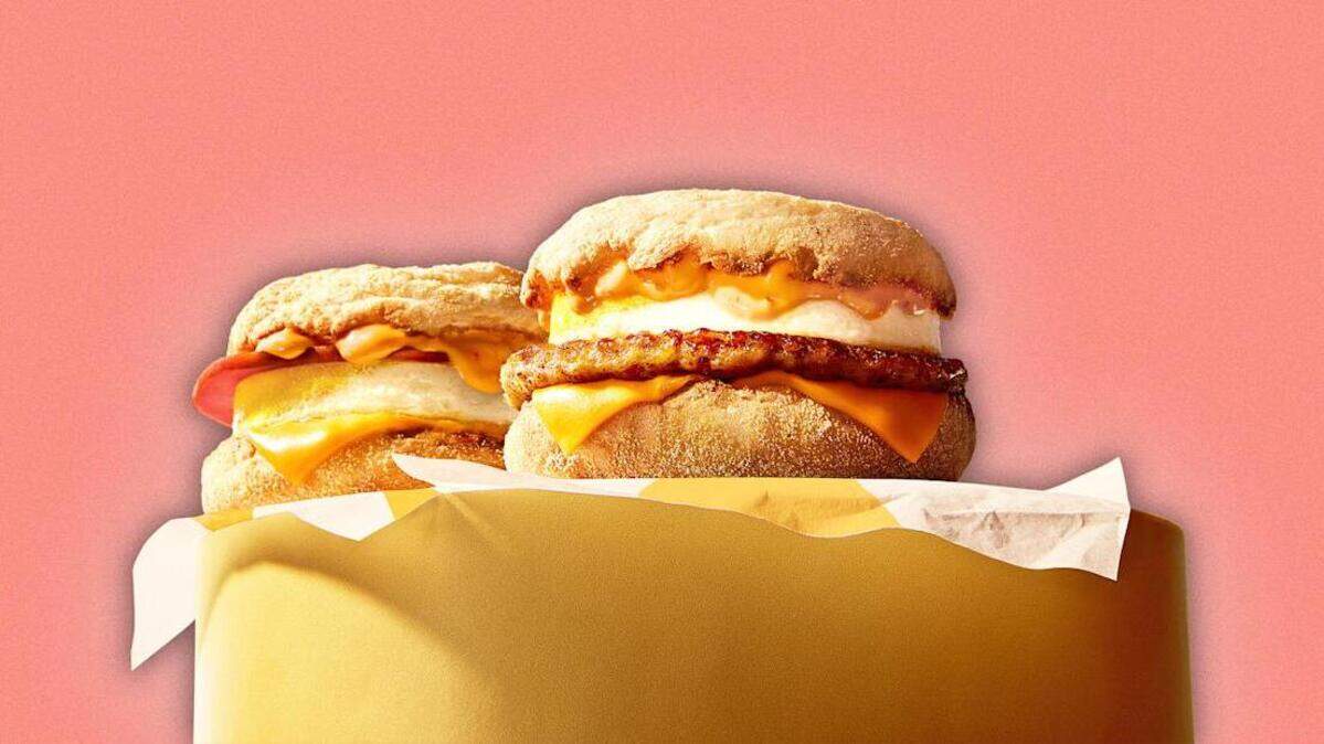 McDonald’s new Spicy McMuffin breakfast sandwich.