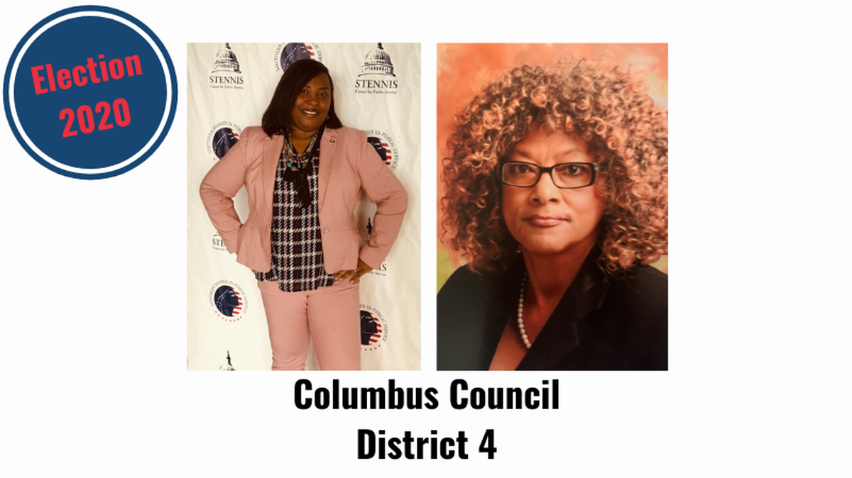 Toyia Tucker, left, and Elaine Gillispie, right, are running for the District 4 seat on the Columbus Council. The election is June 9.