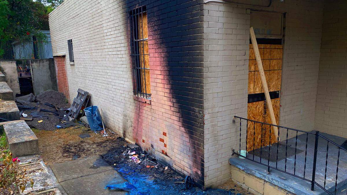 Fire recently damaged 24th Street Missionary Baptist Church, located at 400 24th Street in Columbus, Georgia. 11/04/2024