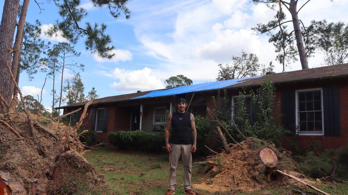 Three hurricanes in Valdosta, Georgia have devastated his house. He has no home insurance