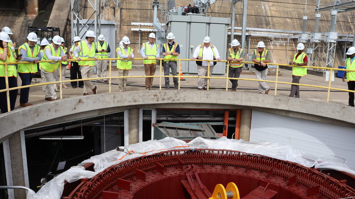 Oliver Dam in Columbus gets visit from US Dept. of Energy to see $27 billion loan in use