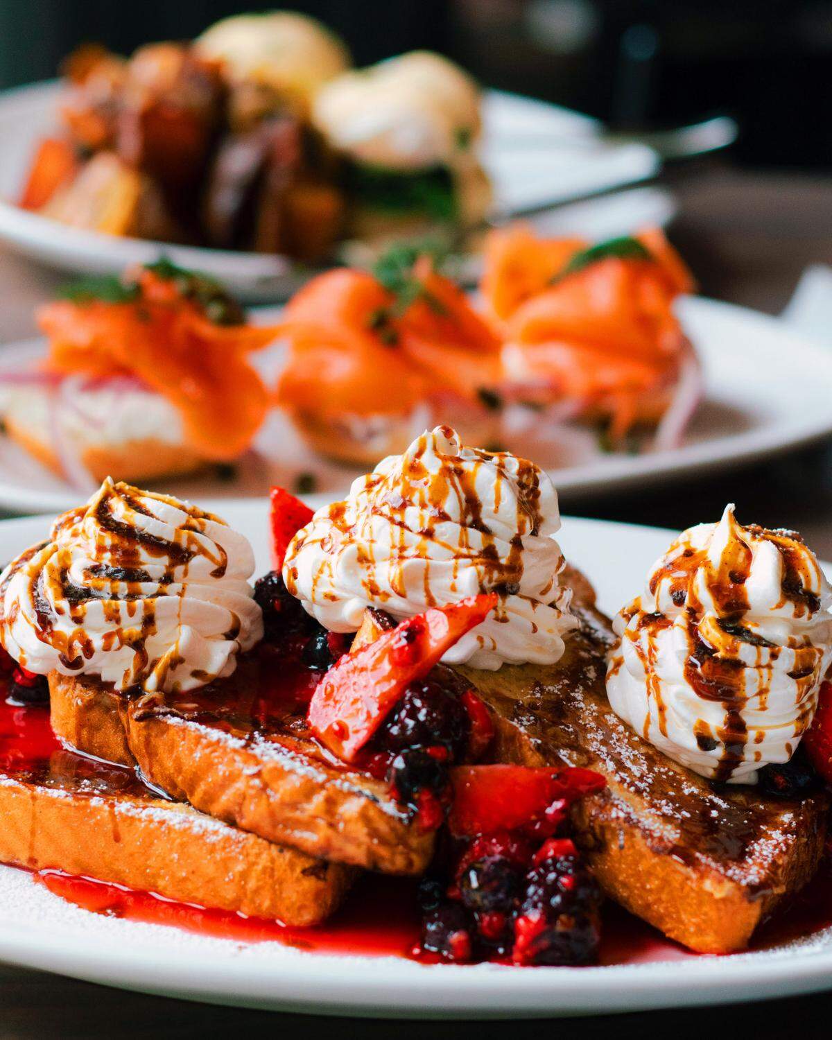 One of the “can’t miss” items on from Saltcellar in Columbus is the Vanilla Bourbon French Toast.