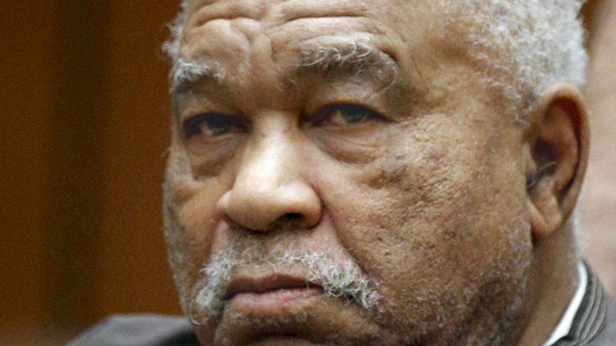 In this Monday, March 4, 2013 photo, Samuel Little, a suspected serial killer, appears at Los Angeles Superior Court in Los Angeles. Little, 72, was arrested in Louisville, Ky., in September by U.S. Marshals on an unrelated narcotics warrant while investigators built their case. He later waived extradition and was brought to Los Angeles, where he was charged with three murder counts and the special circumstance allegation of multiple murders. (AP Photo/Damian Dovarganes)