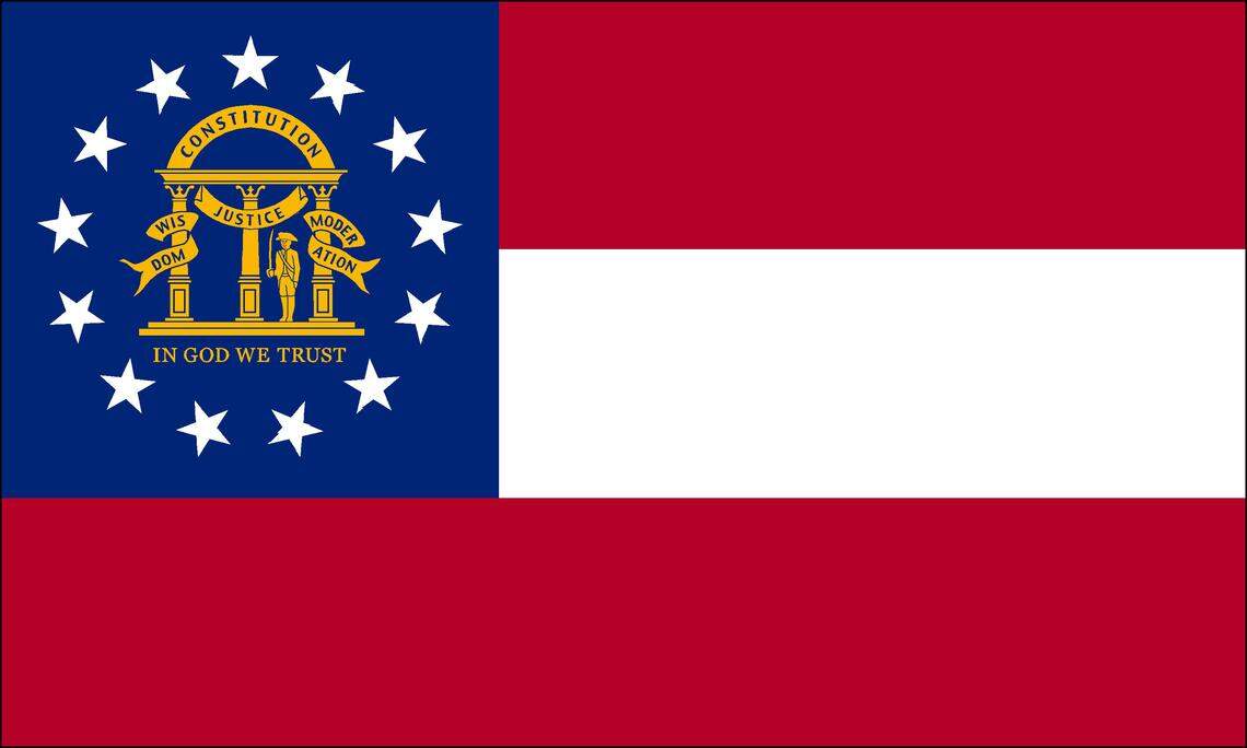 Official flag of the state of Georgia