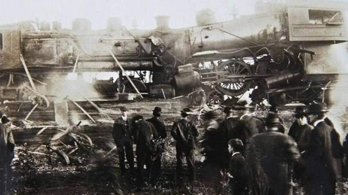 Flames as hot as a furnace moved through the circus train, which was made of metal and wood and loaded with oily tents that fanned the flames