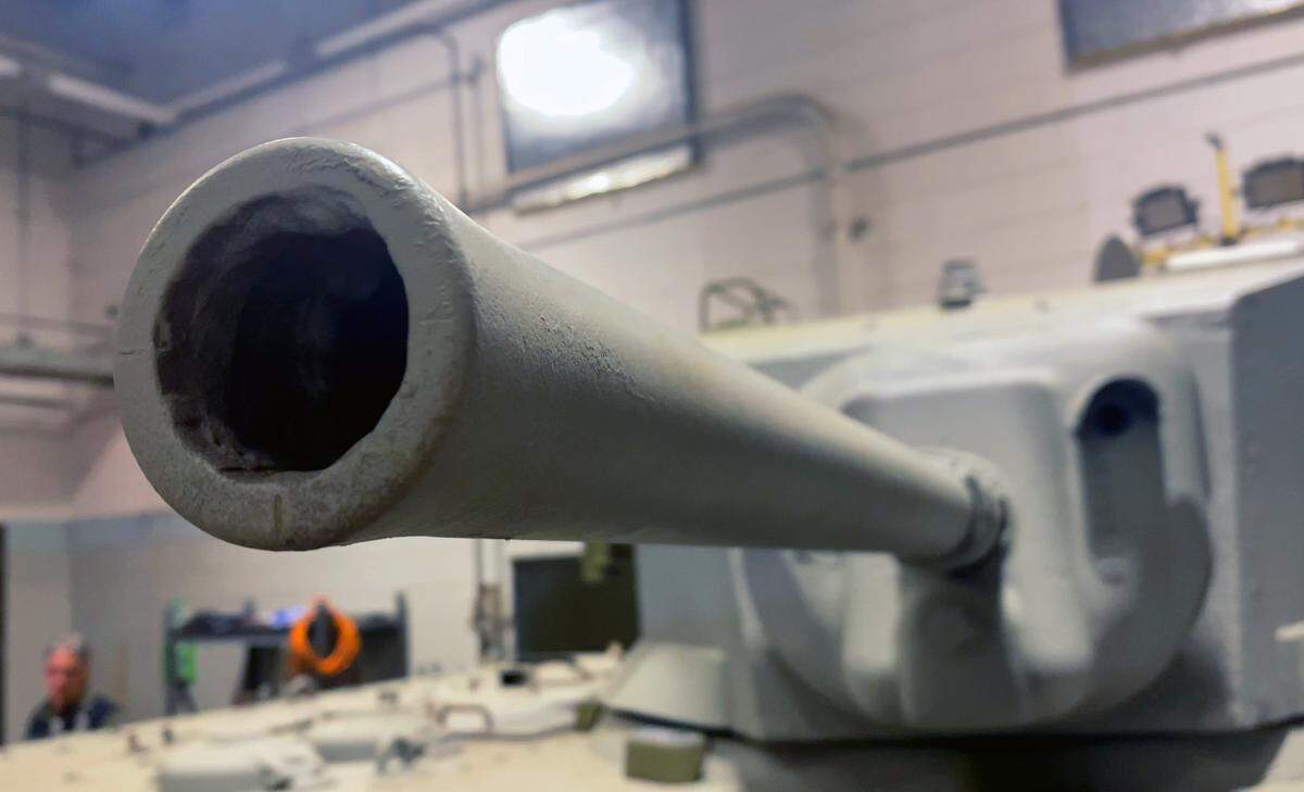 Staff at the U.S. Army Armor and Cavalry Collection at Ft. Moore, Georgia, are restoring this M3A3 Stuart tank.