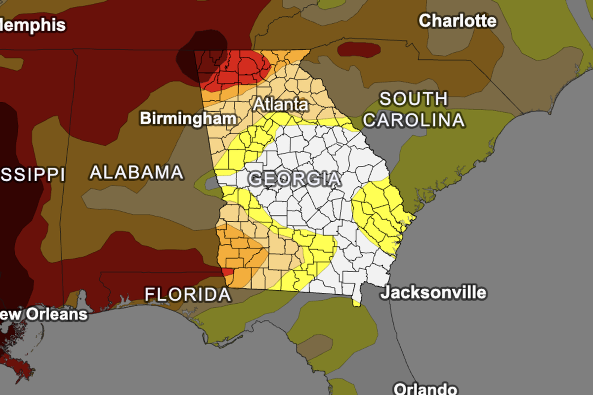 Almost 99% of Georgia is under some kind of drought warning.