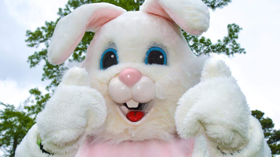 The Easter Bunny spotted at Lakebottom Park during the Muscogee County Sheriff’s Office Easter Egg hunt, Saturday April 20, 2019, in Columbus, Ga.