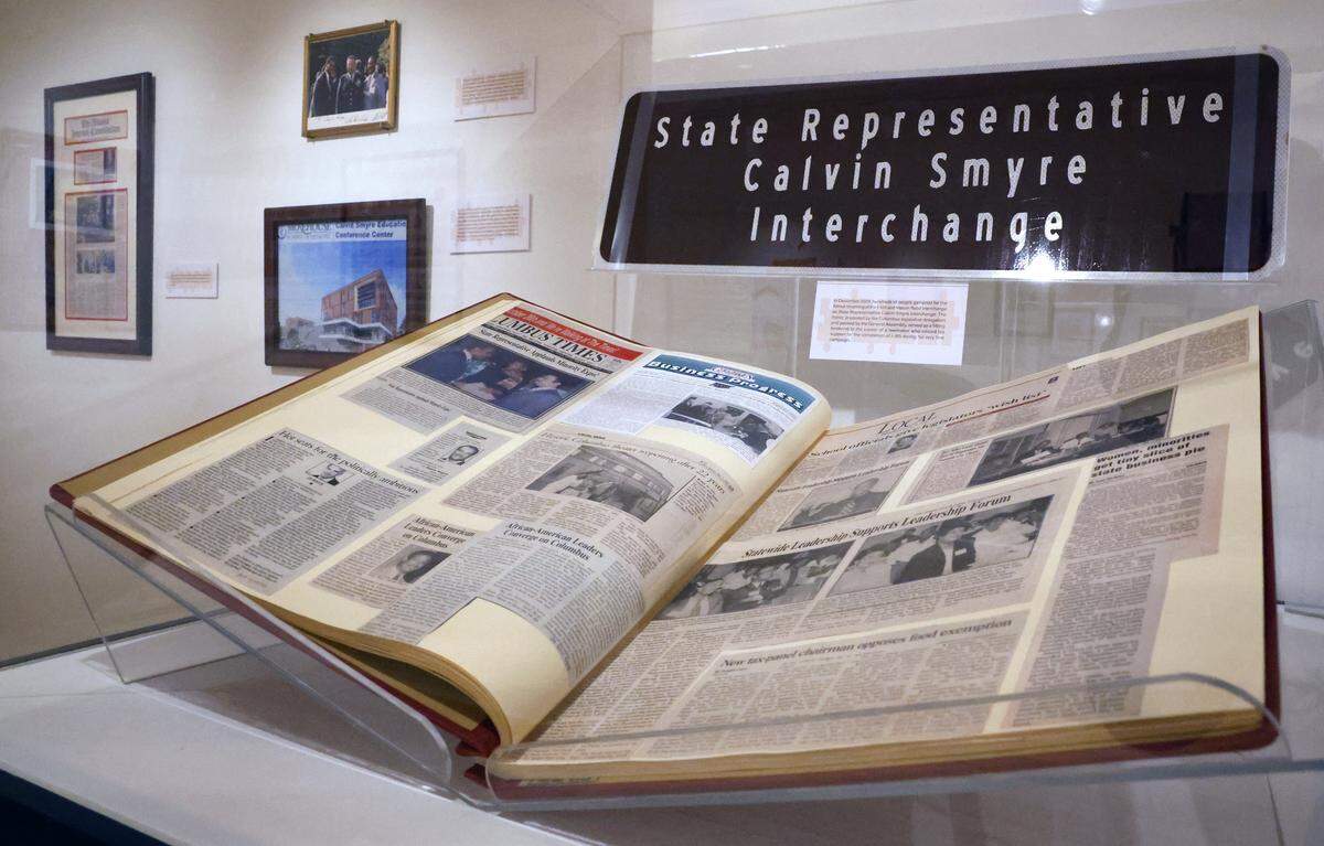 The Columbus Museum is presenting a new exhibition titled “The Puzzle of Politics: Calvin Smyre in Service, 1975–2025,” pictured Feb. 18, 2026. It details the career of retired state Rep. Calvin Smyre, a political and community leader from Columbus.
