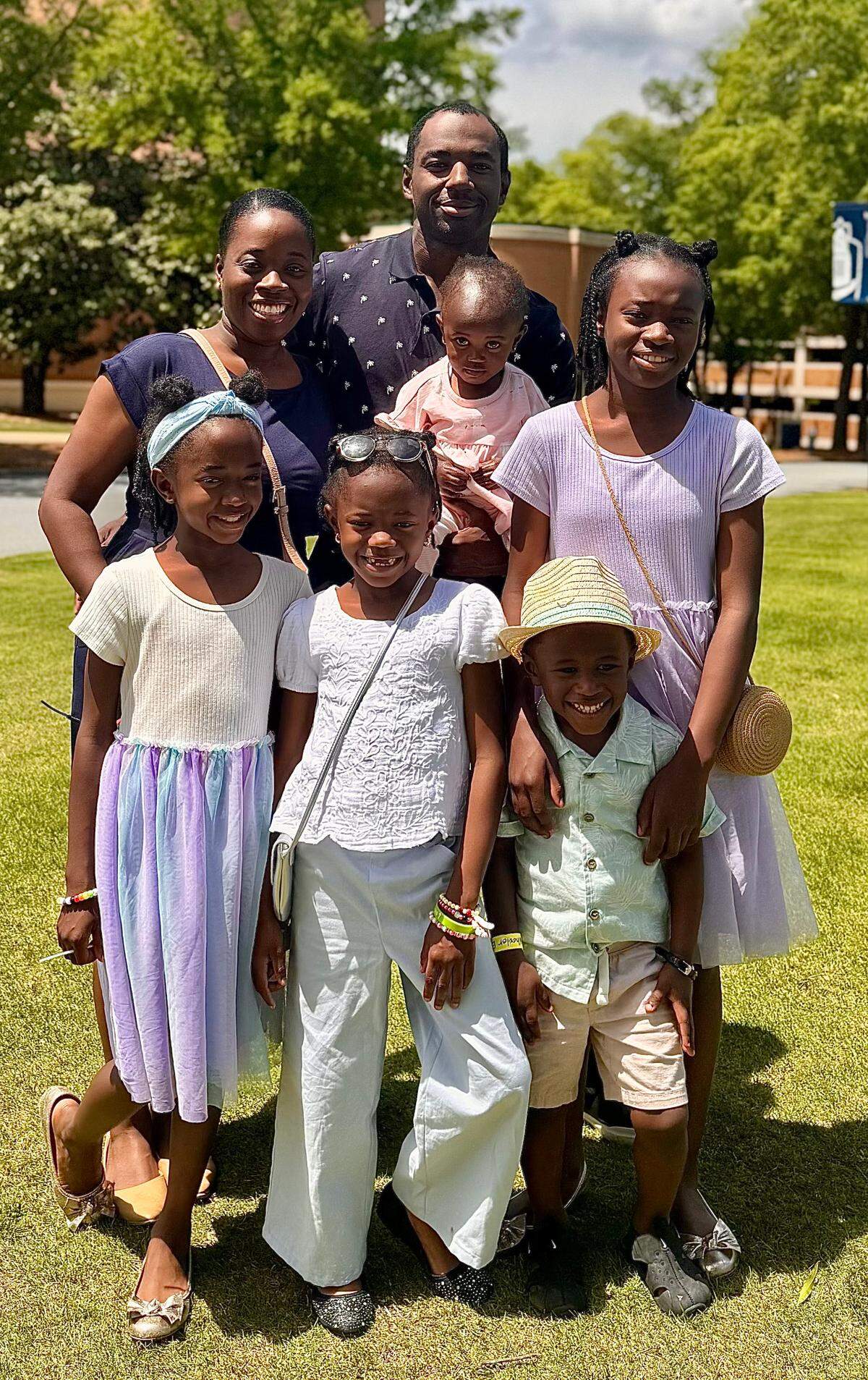 Britnee Wheeler, founder of Rose Maternity Co., attributes her business’ growing success to her family, whom she calls “Team Wheeler.” Pictured are Britnee, her husband, BJ, and their five children: Breelyn, Bayleigh, Brooklyn, Brody and Brielle.