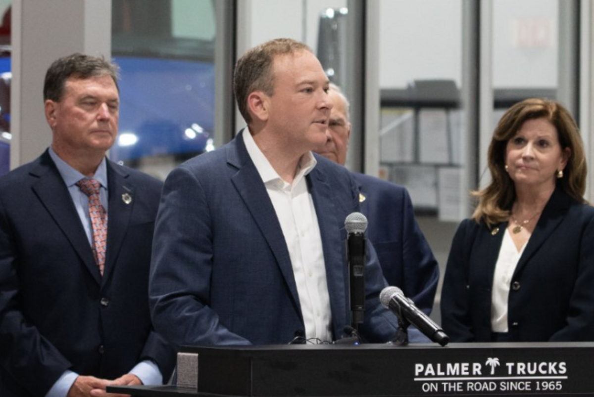 Lee Zeldin, EPA Administrator, speaking at an auto dealership in Indiana about the agency’s proposal to rescind the 2009 Endangerment Finding on July 29, 2025.
