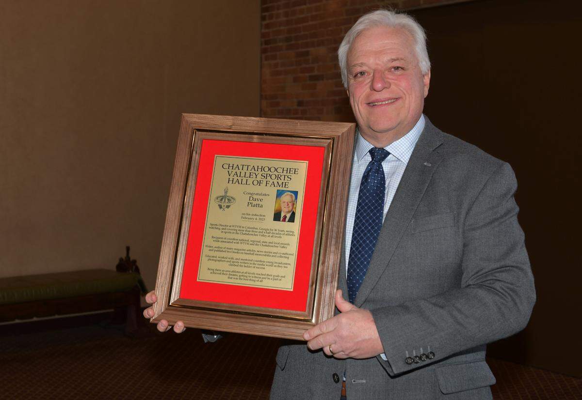 Dave Platta was inducted into the Chattahoochee Valley Sports Hall of Fame as part of the Class of 2023.