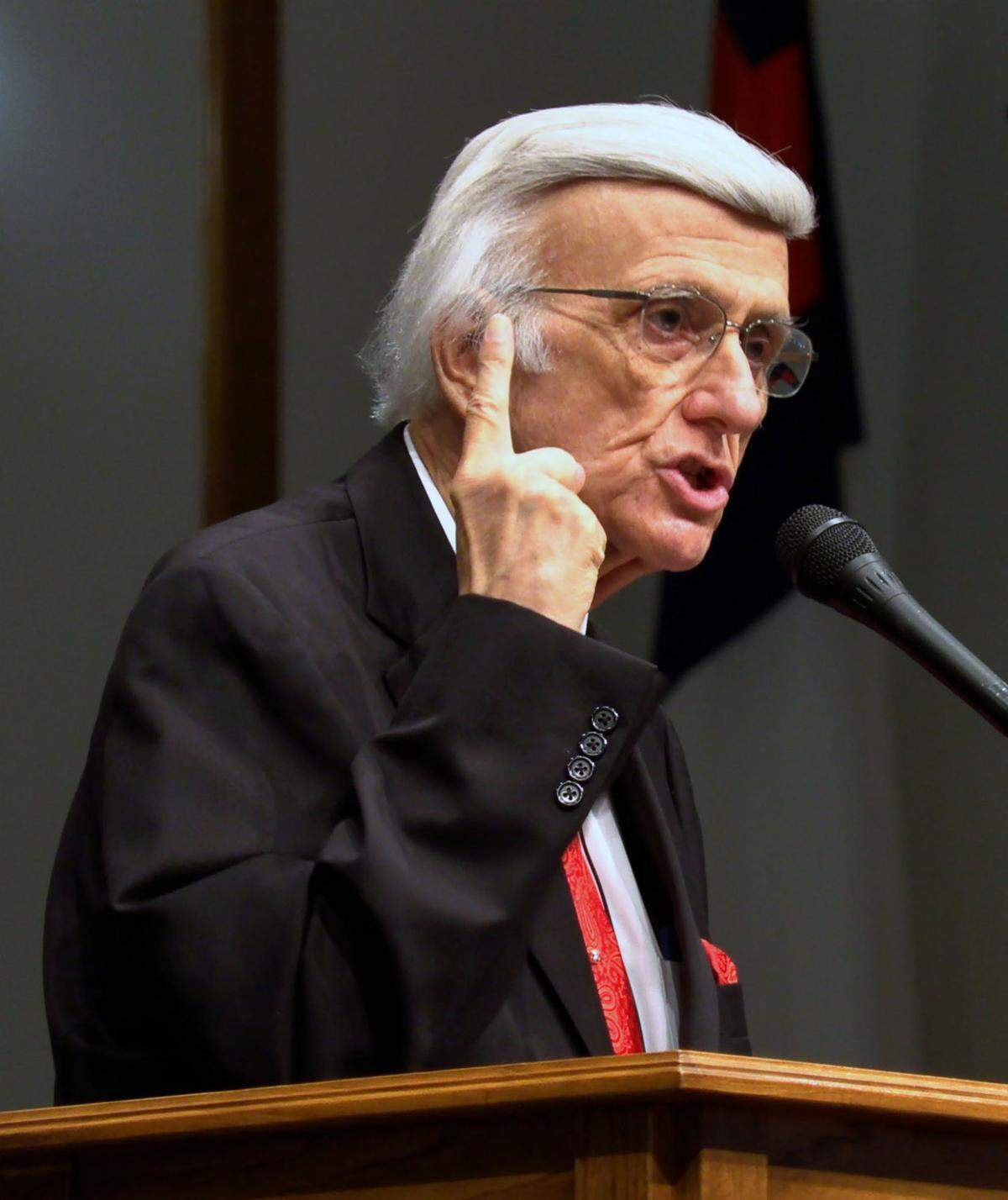 Pastor Tony Dickerson of Pinehurst Baptist Church in Columbus, Georgia preaches during a recent Sunday morning service.
